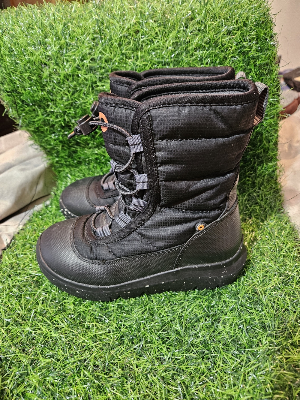 Bogs Kids Black Winter Snow Boots